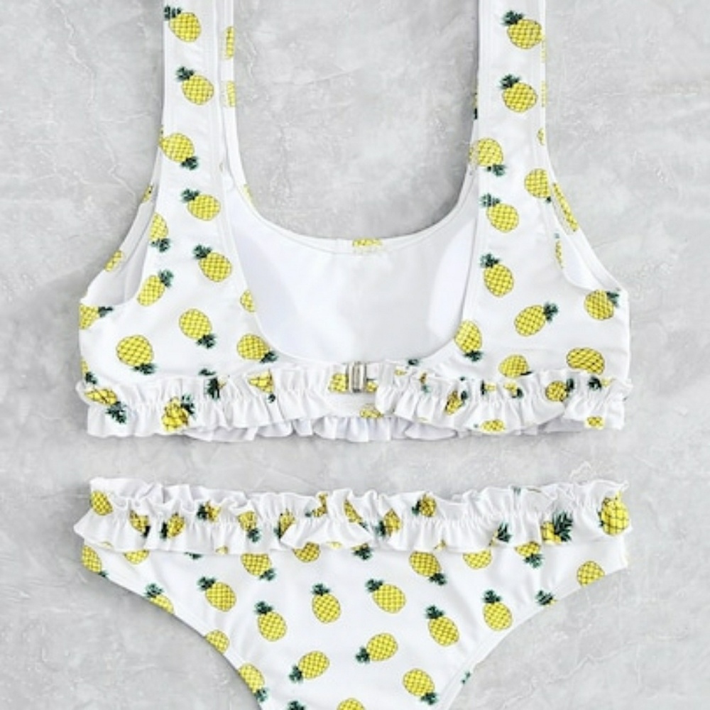 Pineapple Print Bikini 2 Piece Set - Picture 2 of 5